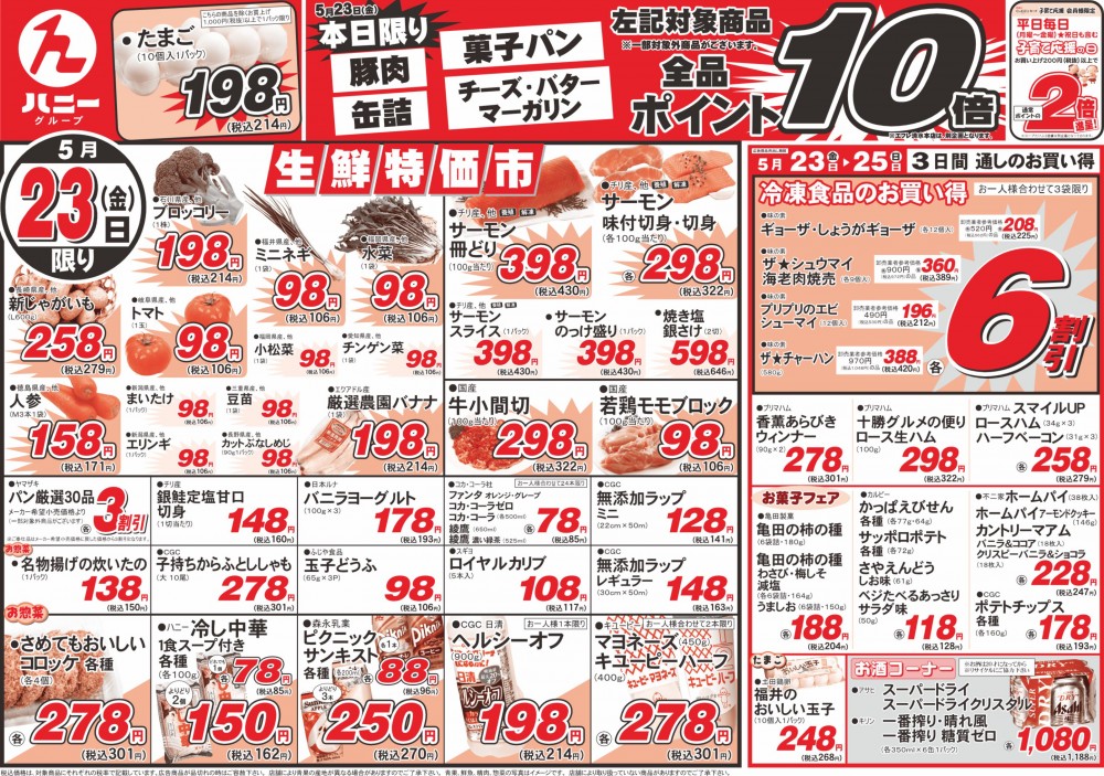 今日のチラシ